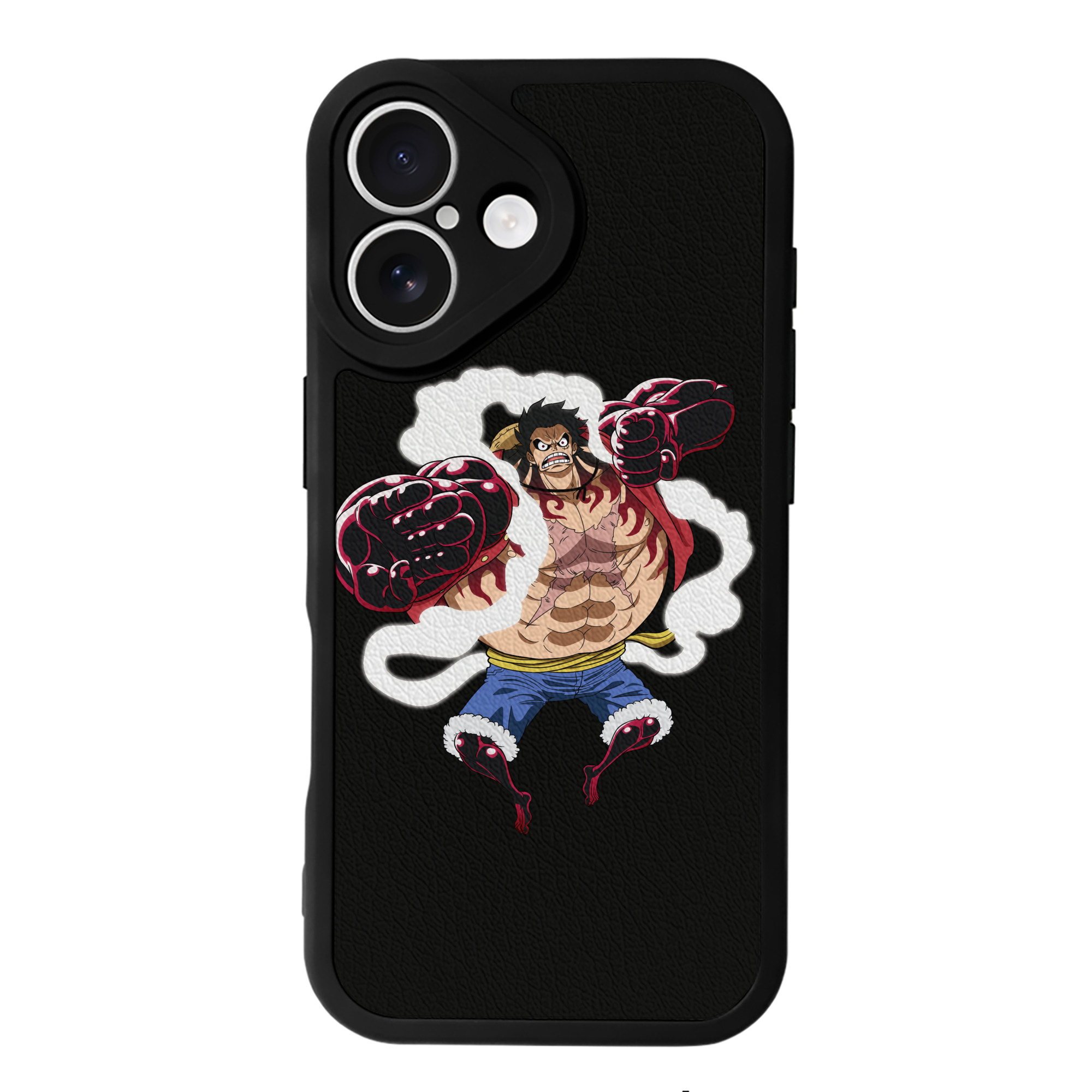 （画像用） ワンピース モンキー・D・ルフィ ONE PIECE Monkey D. Luffy 【iPhone 16シリーズ対応】シリコンスマホケース（レザー調） 材質：シリコン
